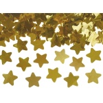 Vystreľovacie konfety zlaté hviezdy, 40cm