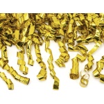 Vystreľovacie konfety zlaté metalické špirály, 60cm