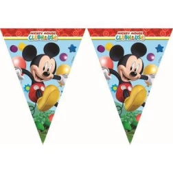 Závesné vlajky z plastu Mickey Mouse Playful, 3m