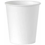 BIO papierový pohár biely kompostovateľný, 250ml, 100ks