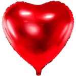 Fóliový balón červené srdce, 45cm