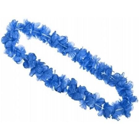 Havajský náhrdelník modrý, 100cm