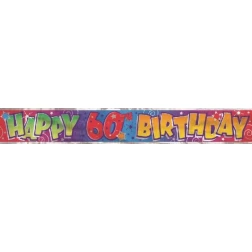 Nápis Happy Birthday 60. narodeniny, 360cm