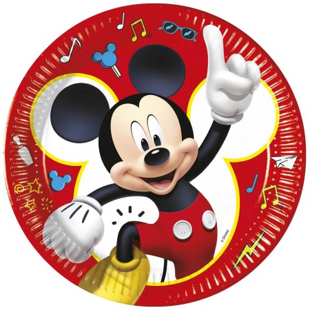 Papierové taniere Mickey Mouse, 23cm, 8ks