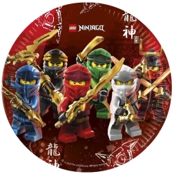 Papierové taniere Lego Ninjago, 23cm, 8ks