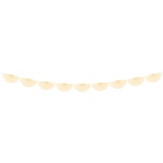 Girlanda s rozetami krémová, 300cm