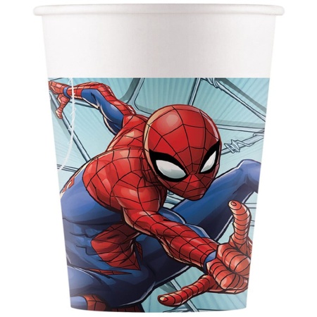 Papierové poháre Spiderman, 200ml, 8ks