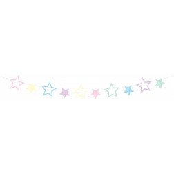 Girlanda s farebnými hviezdičkami, 140cm