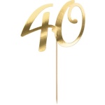Číslo na tortu 40 zlaté