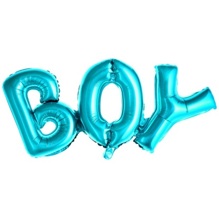 Fóliový balón nápis BOY modrý, 67x29cm