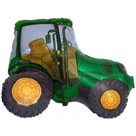 Fóliový balón zelený traktor, 61cm