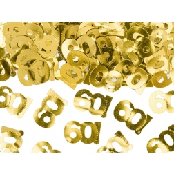 Konfety fóliové zlaté číslo 60, 15g