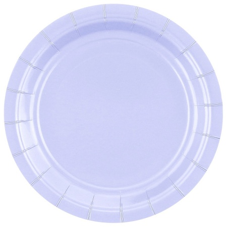 Papierové taniere bledo fialové, 18cm, 20ks