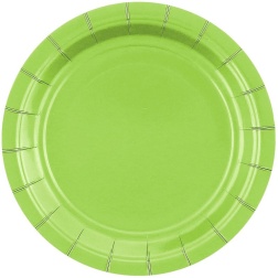 Papierové taniere zelené, 18cm, 20ks