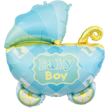 Fóliový balón kočík Baby Boy, 60cm