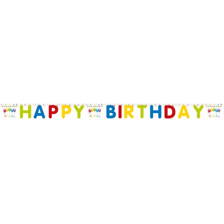 Girlanda nápis Happy Birthday, 200cm