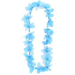 Havajský náhrdelník modré motýle, 90cm
