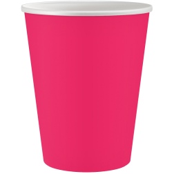 Papierové poháre ružové, 250ml, 6ks