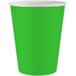 Papierové poháre zelené, 250ml, 6ks
