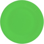 Papierové taniere zelené, 18cm, 6ks