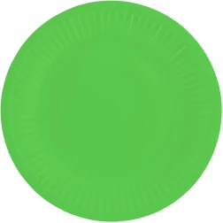 Papierové taniere zelené, 18cm, 6ks