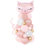 Balónová dekorácia Mačka ružová, 83x140cm