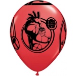 Balóny Avengers červené, 30cm, 6ks