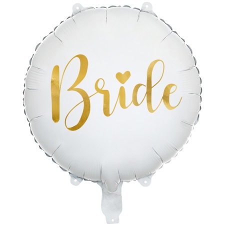 Fóliový balón s nápisom Bride zlatý, 45cm