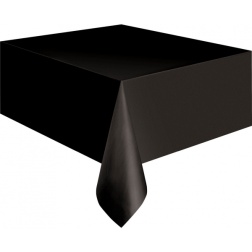 Plastový obrus čierny, 137×275 cm