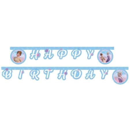Girlanda nápis Happy Birthday Frozen 2, 200cm