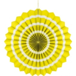 Papierová dekorácia Rozeta žltá, 40cm