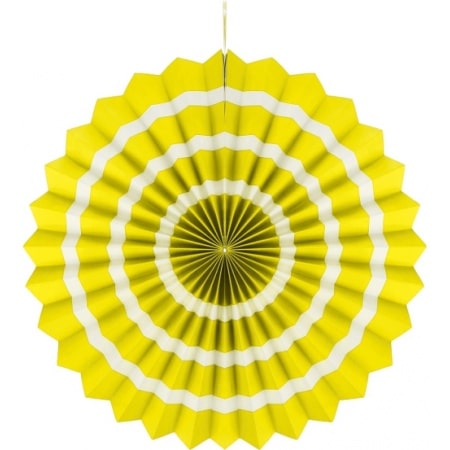 Papierová dekorácia Rozeta žltá, 40cm