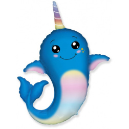 Fóliový balón Narwhal, 35cm