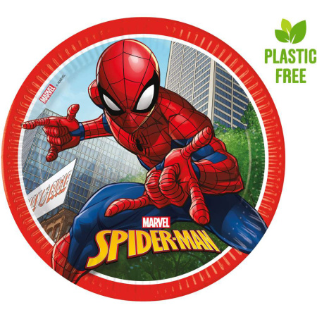 Papierové taniere Spiderman Crime Fighter, EKO, 23cm, 8ks