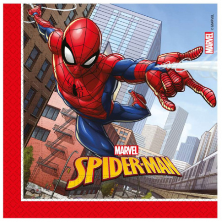 Servítky Spiderman Crime Fighter, 33x33cm, 20ks