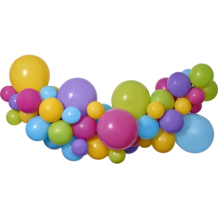 Balónová girlanda farebná, 200cm