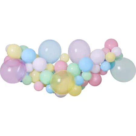 Balónová girlanda farebná pastelová, 200cm