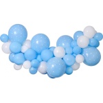 Balónová girlanda modrá s bodkami, 200cm