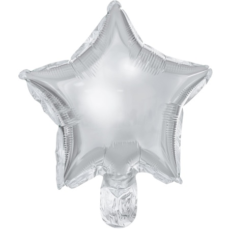 Fóliový balón Hviezda strieborná, 25cm