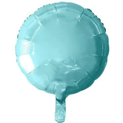 Fóliový balón okrúhly bledomodrý, 46cm