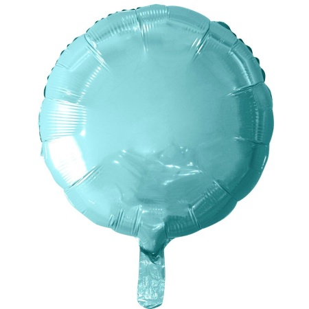 Fóliový balón okrúhly bledomodrý, 46cm