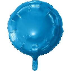 Fóliový balón okrúhly modrý, 46cm