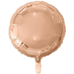 Fóliový balón okrúhly ružovozlatý, 46cm