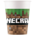 Papierové poháre Minecraft, 8ks