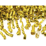 Vystreľovacie konfety zlaté metalické špirály, 40cm