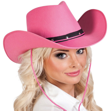 Kovbojský klobúk ružový
