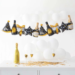 Balónová girlanda Happy Birthday, 206x34cm